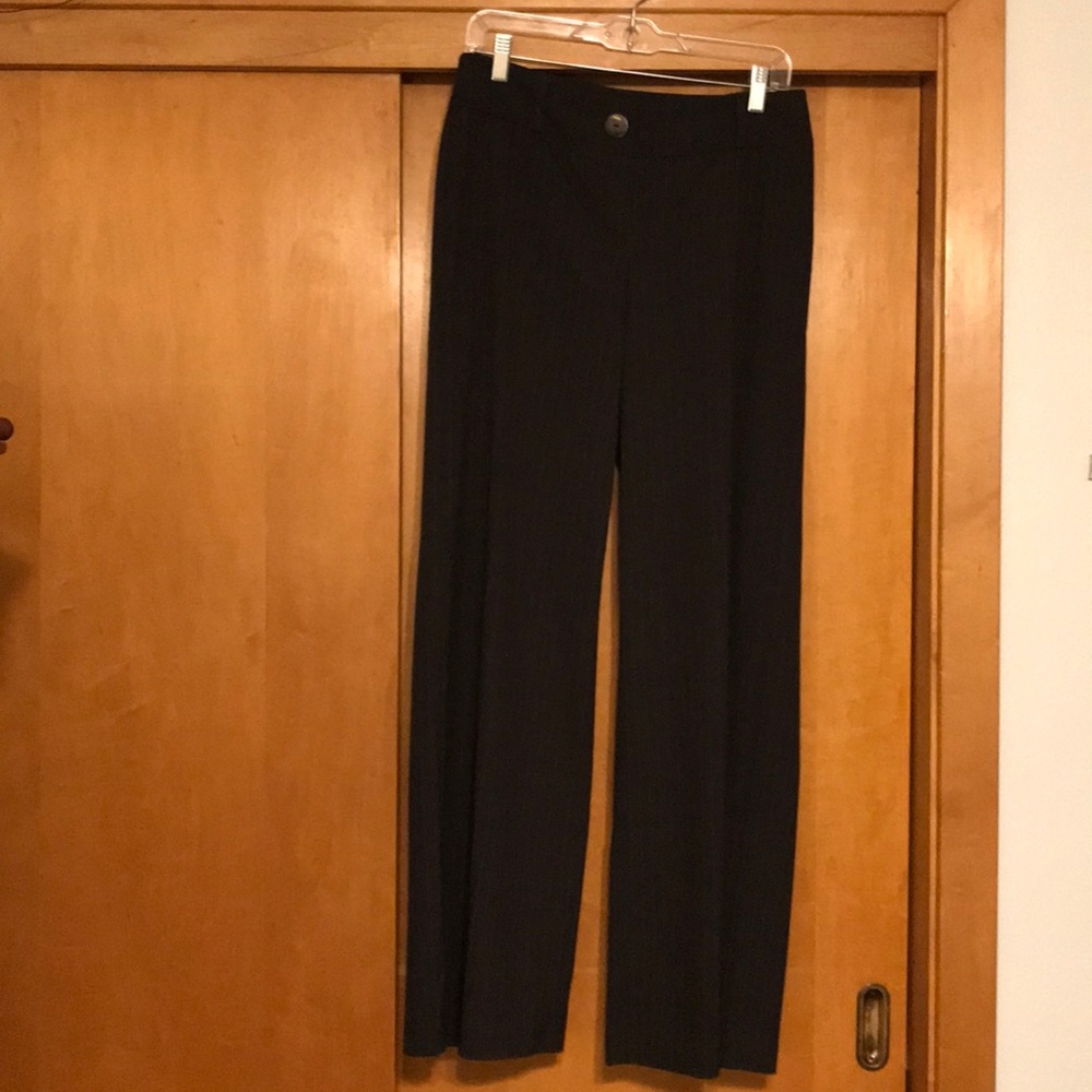 Chico’s Chocolate Brown Pinstriped Dress Pants